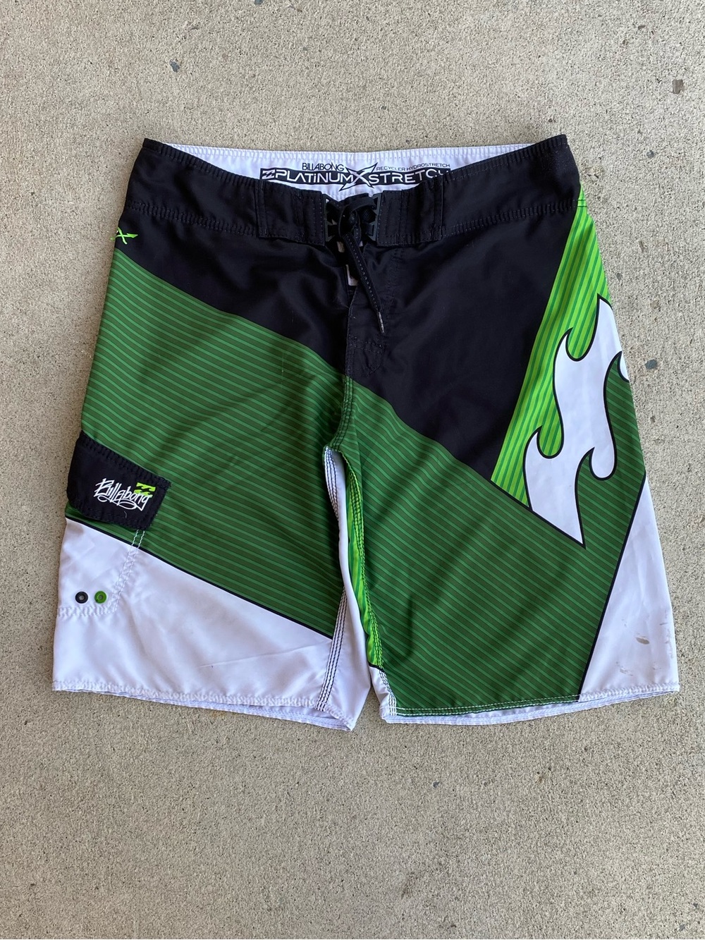 Green Billabong Surfwear Board Shorts
